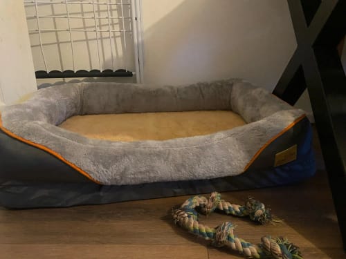 Customer photo review of Jumbo Large Orthopedic Dog Bed Memory Foam Pet Sofa Couch Waterproof Elevated Cushion Warm Puppy Bolster Couch Removable Cover