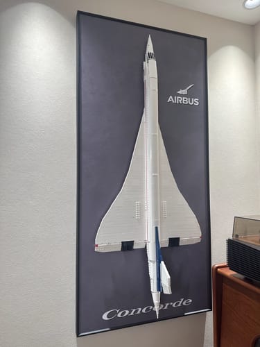 Customer photo review of Wall Display Frames for LEGO® ICONS Concorde 10318