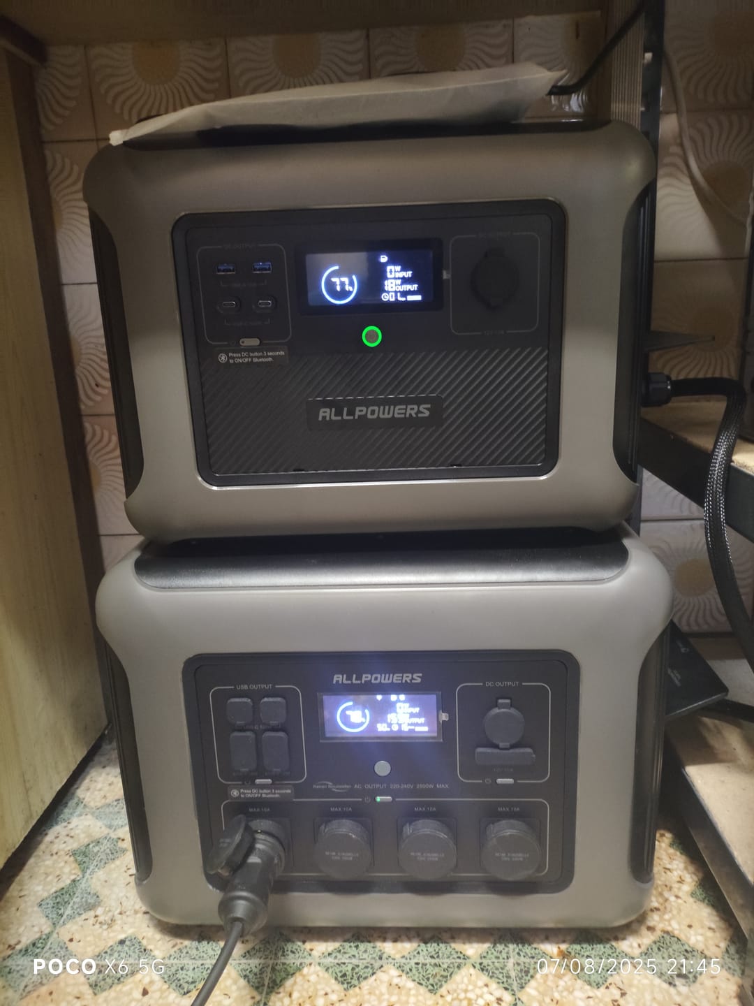 Customer photo review of ALLPOWERS R2500 Portable Power Station 2500W 2016Wh LiFeP04 Battery
