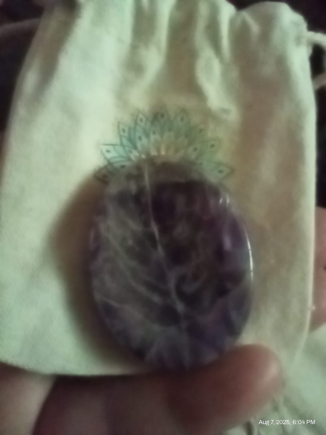 Customer photo review of Anti-Worry Thumb Stone