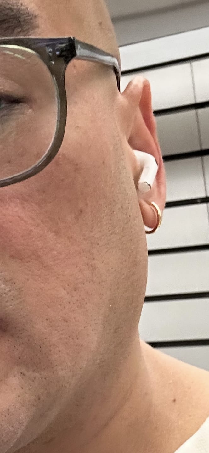 Customer photo review of Classic Hoop Clip On Earrings