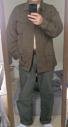 Customer photo review of US Army 5th Model Tropical Jungle Fatigue Jacket