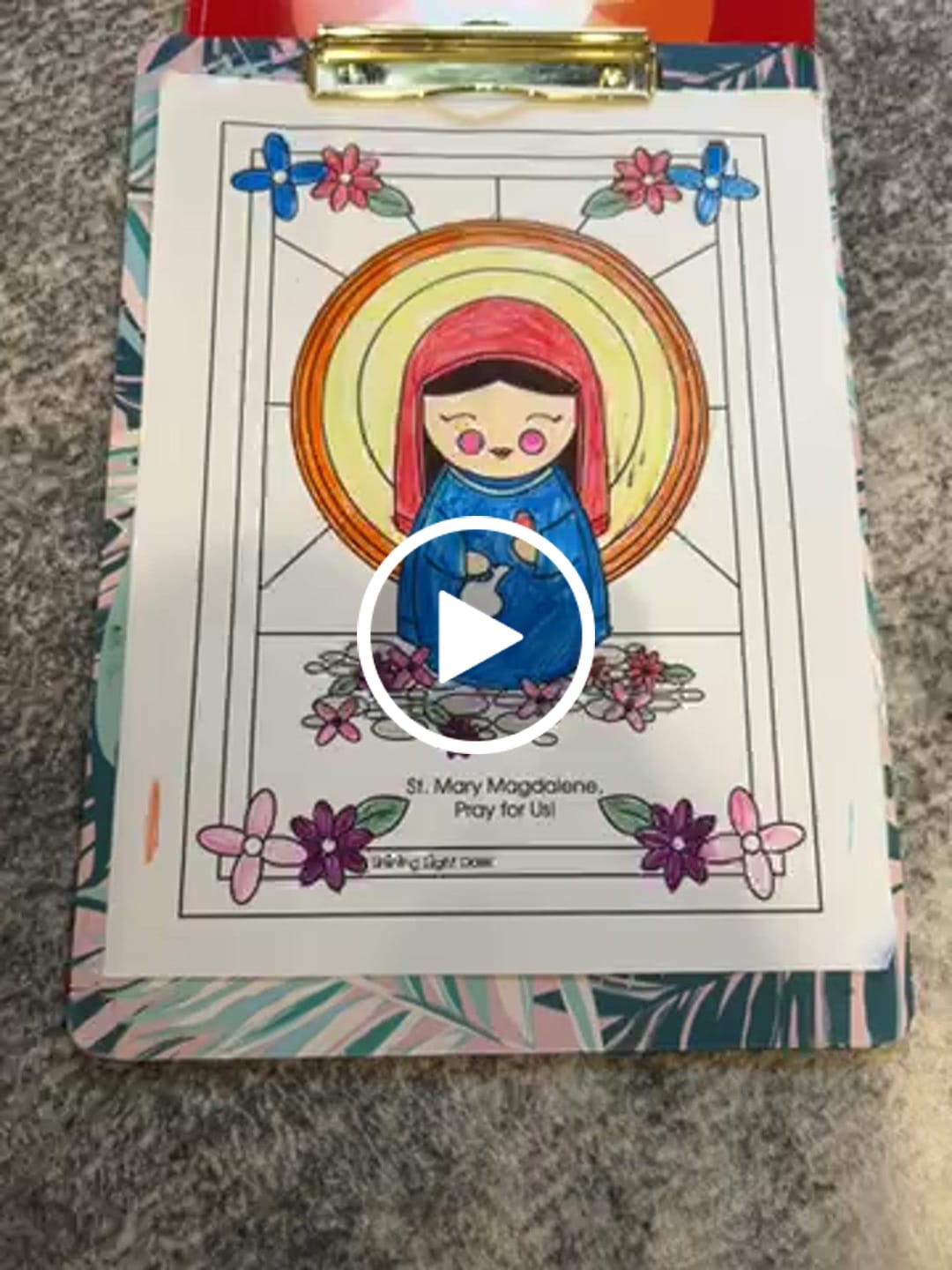 Customer video review of July Saints Coloring Sheets - Digital Download