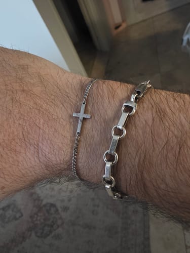 Customer photo review of CROSS BRACELET | Silver