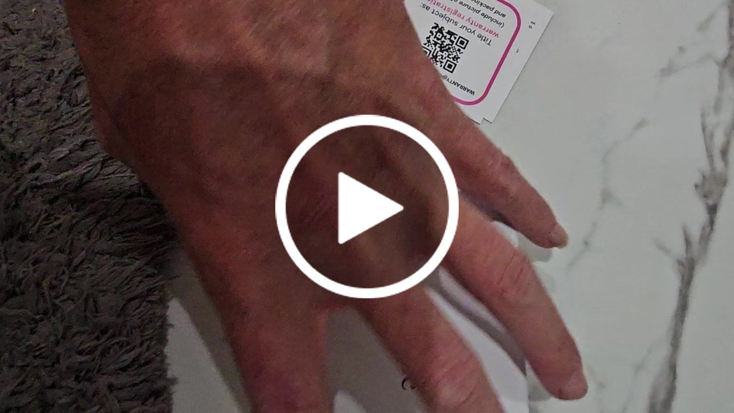 Customer video review of Letty 18k White Gold Plated 21mm Half Hoop Earrings