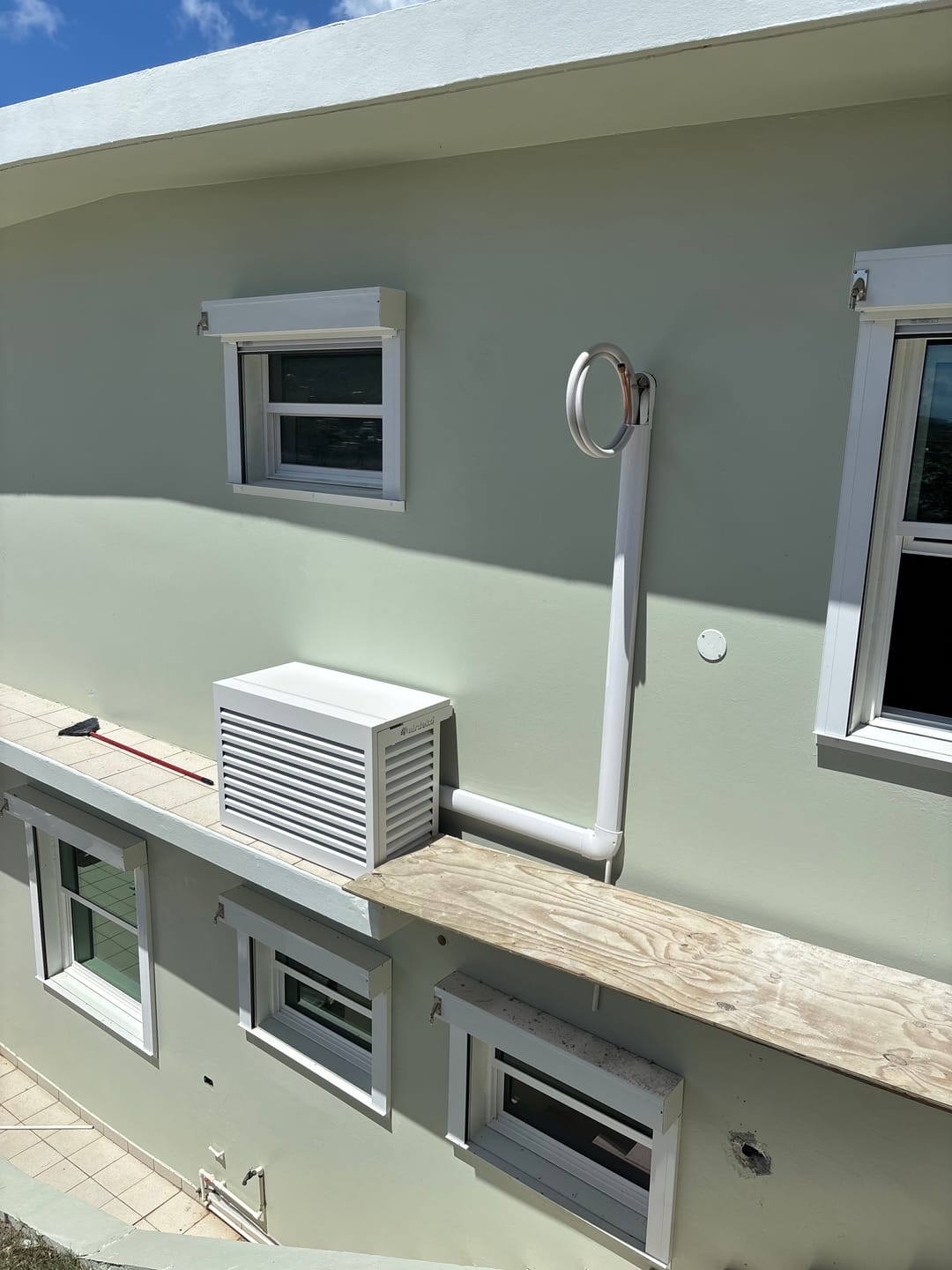 Customer photo review of Mini-Split AC Cover - White