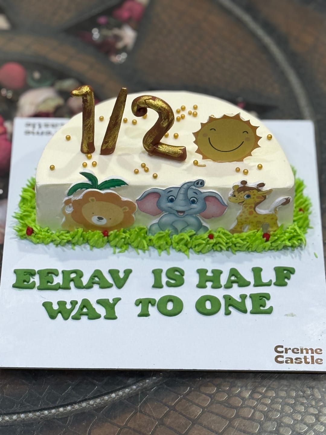 Customer photo review of Jungle Semi Cake