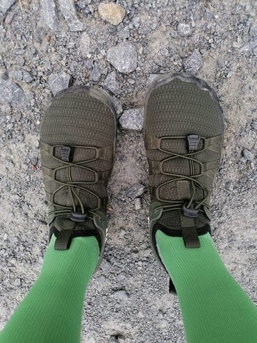 Customer photo review of Caspian Adventure - Outdoor & Non-slip Barefoot Shoes