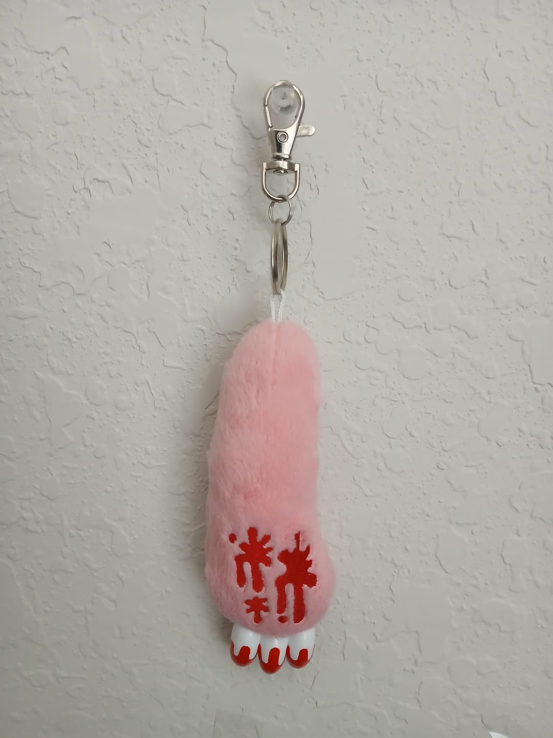 Customer photo review of Gloomy Bear Claw Keychain Plush