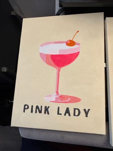 Customer photo review of 9 Mini Paintings – Pastel Cocktail Poster Set