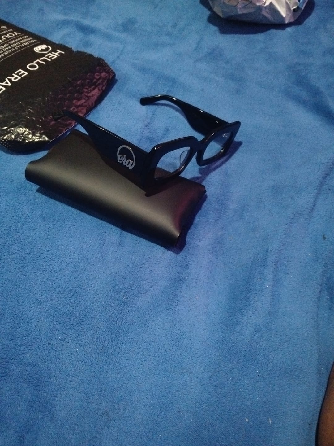 Customer photo review of Era Clear Lens Empire Sunglasses