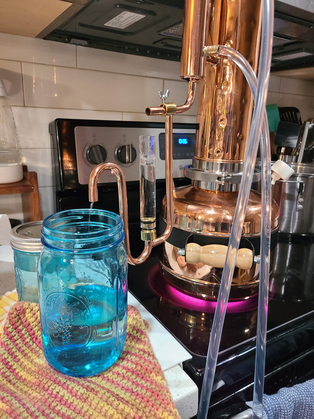 Customer photo review of Essential Oil Distiller 1,9Gal/7L - Premium Kit