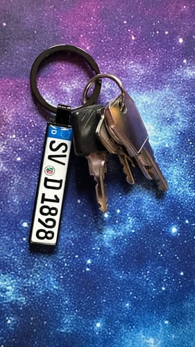 Customer photo review of Kennzeichen Schlüsselanhänger Mini Nummernschild Metall