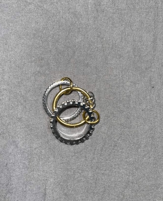 Customer photo review of Lumi Zirconia Sparkle Stacked Ring