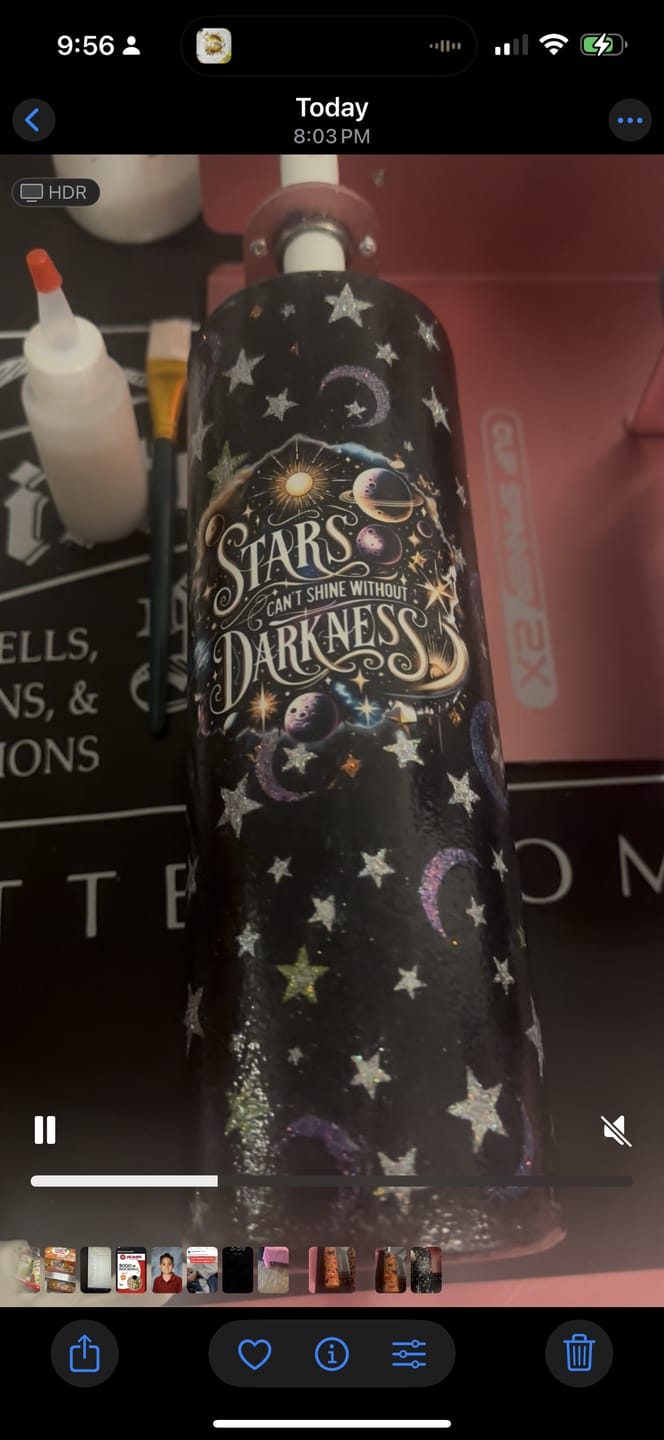 Customer photo review of Stars & Moons Template