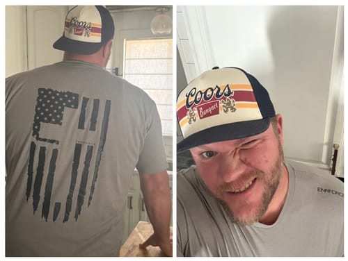 Customer photo review of Leader Tee