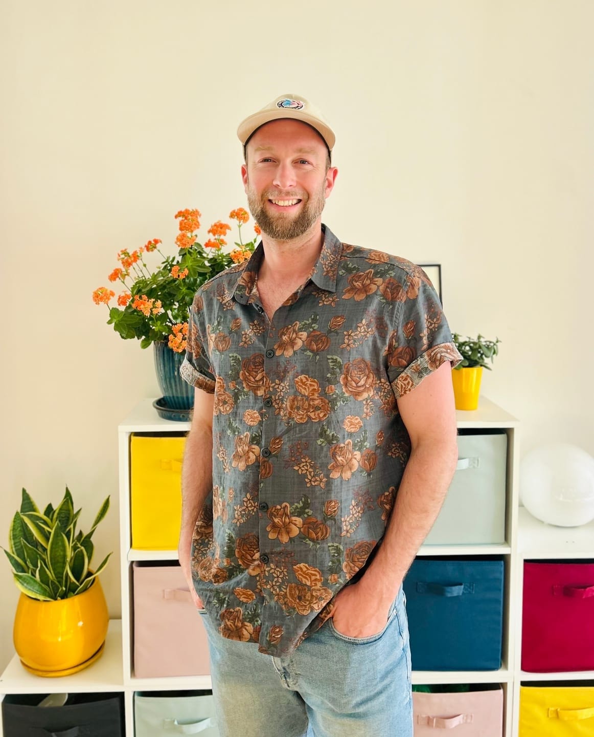 Customer photo review of Herren Retro Urlaub Kurzarm Hemd