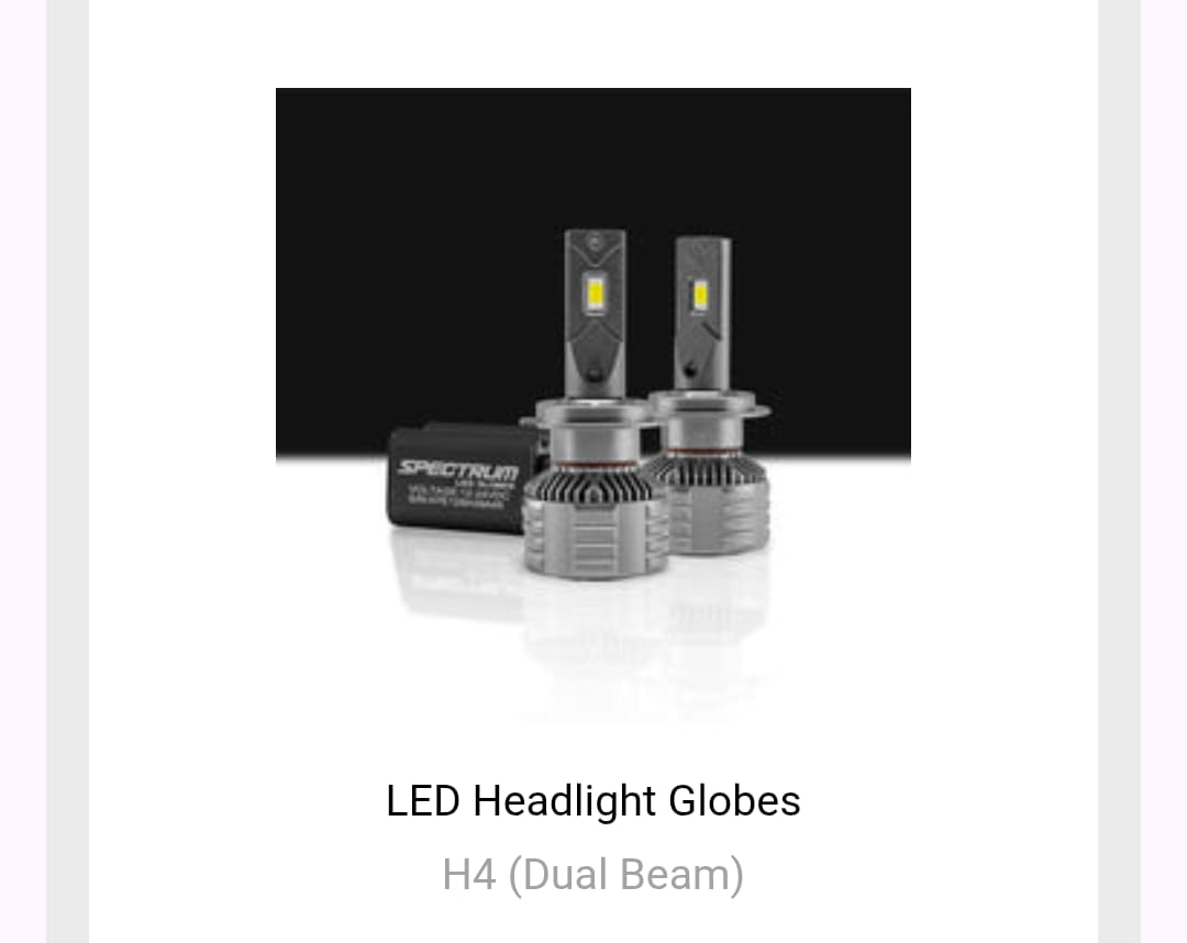Customer photo review of LED Headlight Globes