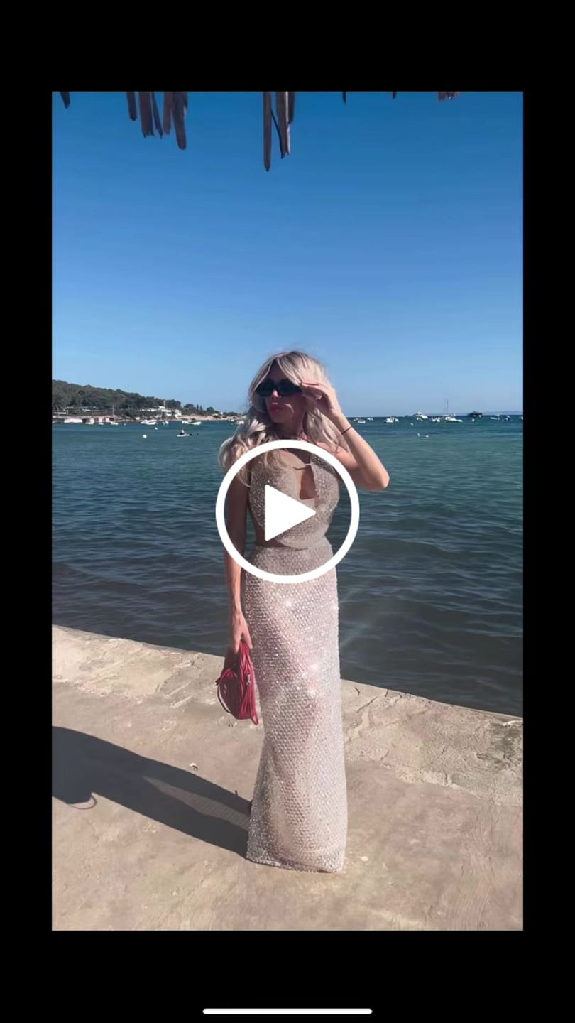 Customer video review of CRYSTAL SEQUIN CO-ORD