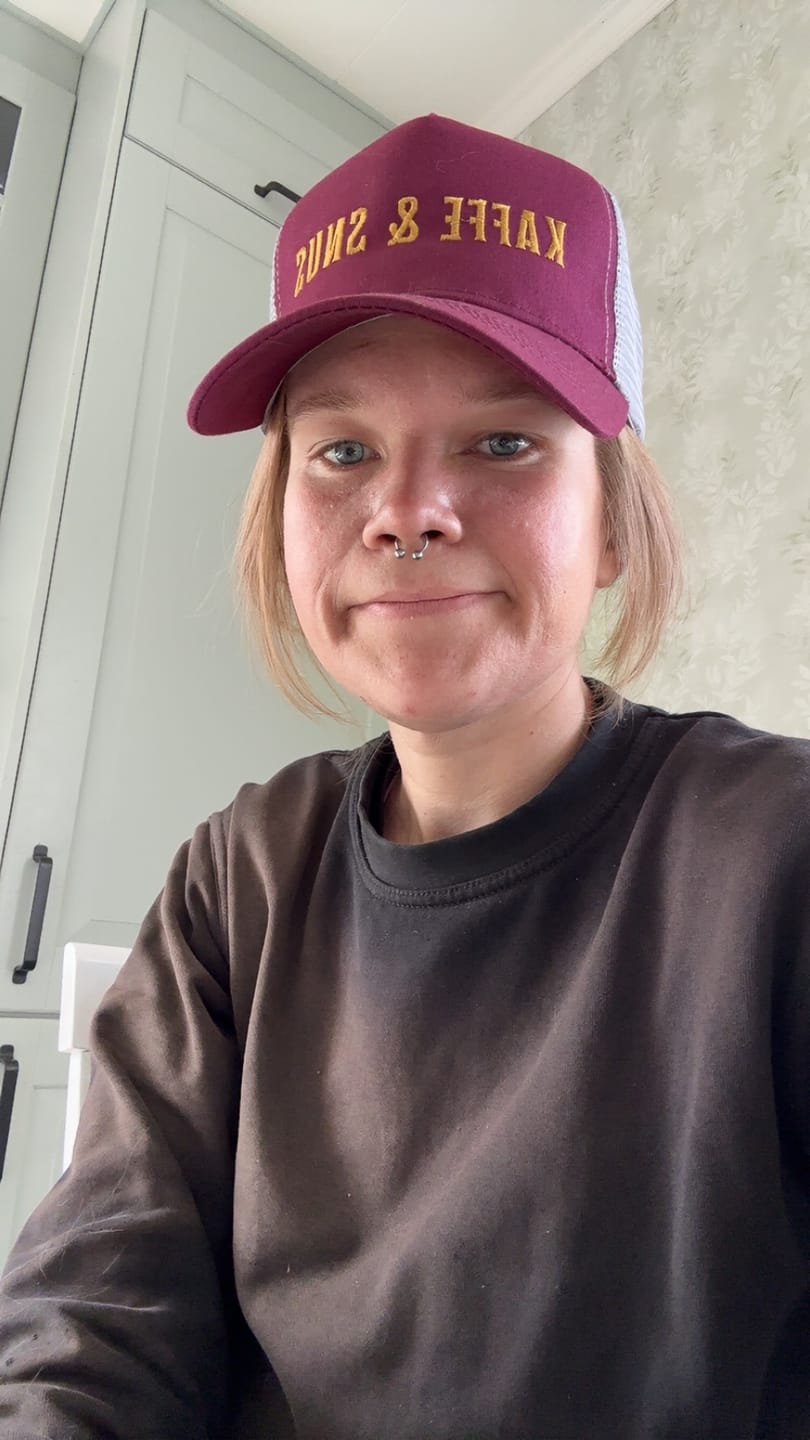 Customer photo review of Kaffe & Snus - Truckerkeps