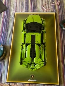 Customer photo review of LED Wall Display Frame for LEGO® Technic F1 42115 Lamborghini Sián FKP 37 Showcase