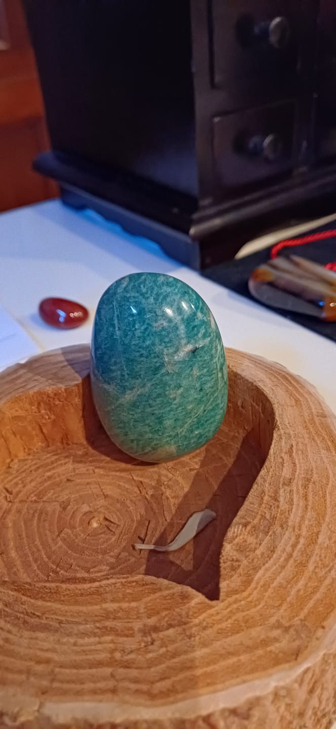 Customer photo review of Galet Amazonite