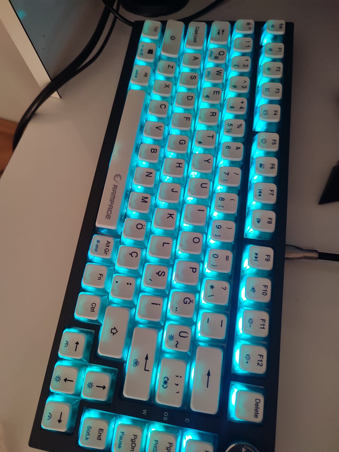 Customer photo review of Zenith Pro 8000 Hz Gasket Manyetik Oyuncu Klavyesi-Siyah