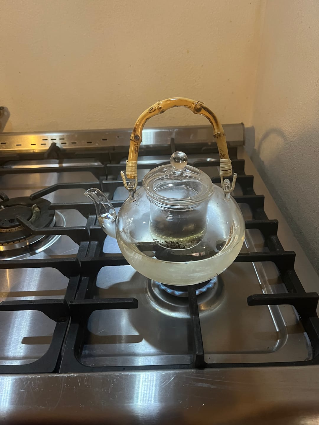 Customer photo review of Tetera Brighton Sakura De Vidrio Borosilicato Premium Con Asa De Bambú 1 Litro