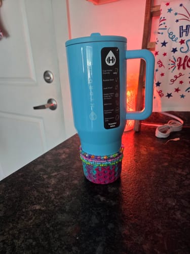 Customer photo review of TROPICAL PASSION WAFFLE Tumbler Boot -fits 20-40oz New!