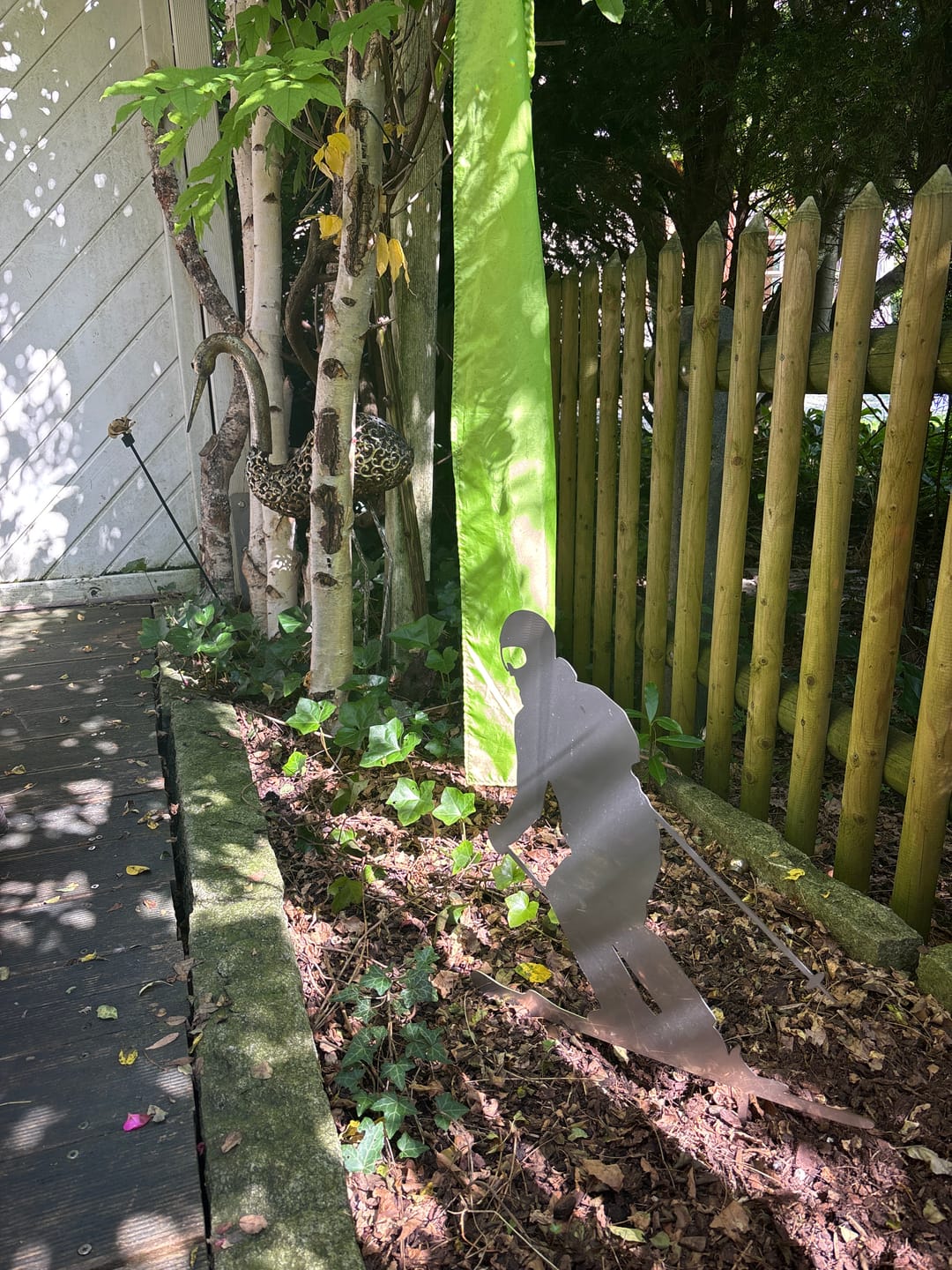 Customer photo review of Gartenstecker Skifahrer