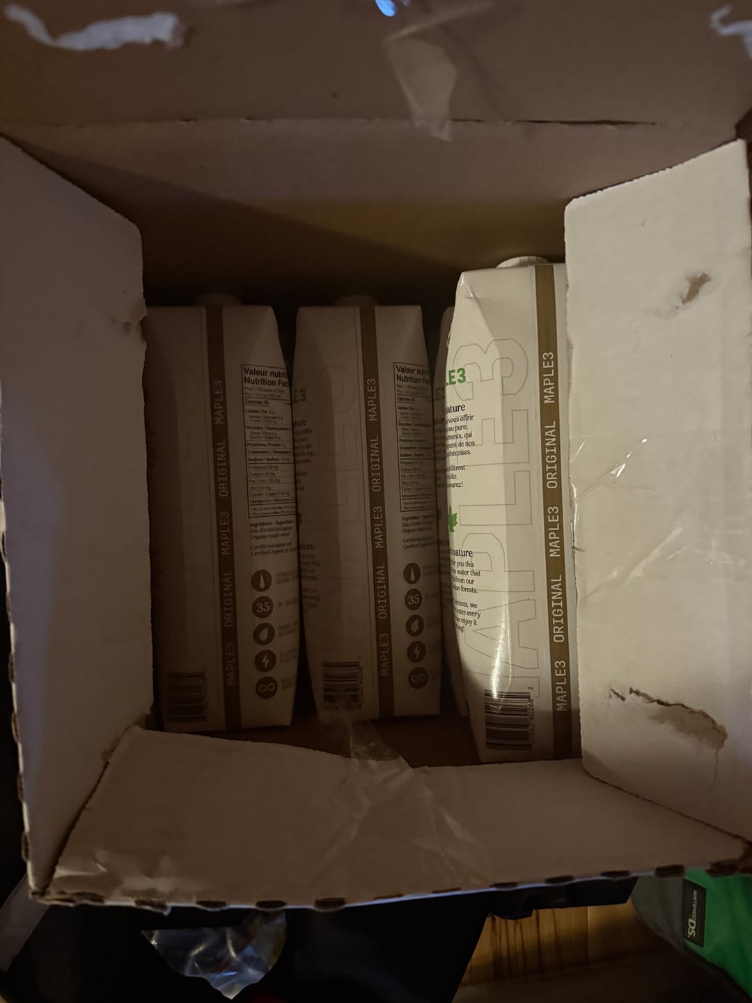 Customer photo review of Pure Organic Maple Water