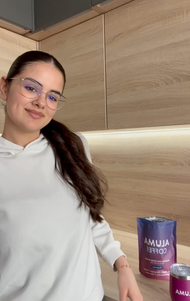 Customer photo review of ALUMA Mushroom Coffee