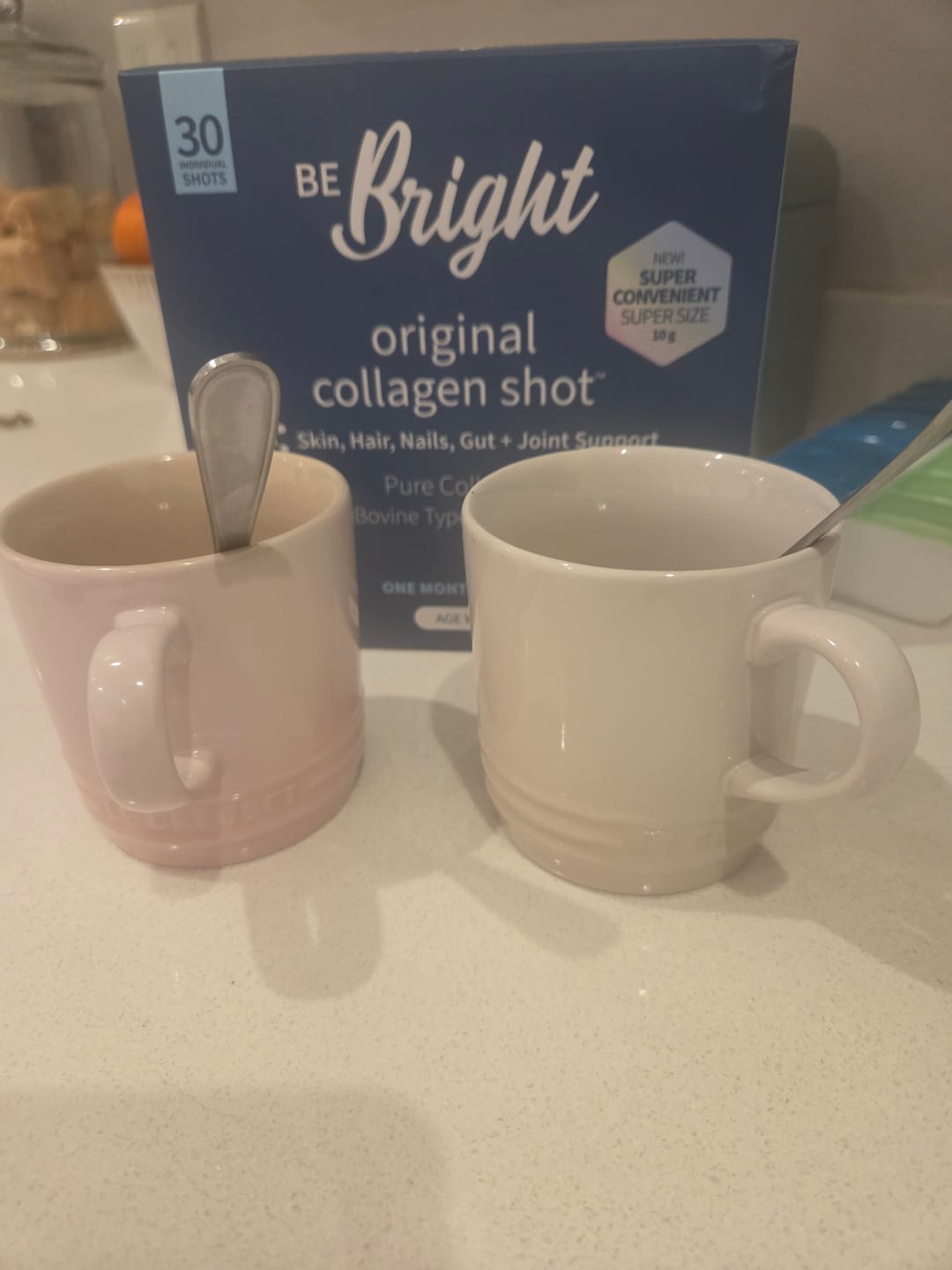Customer photo review of ORIGINAL COLLAGEN 10g SHOT - 1 MONTH SUPPLY