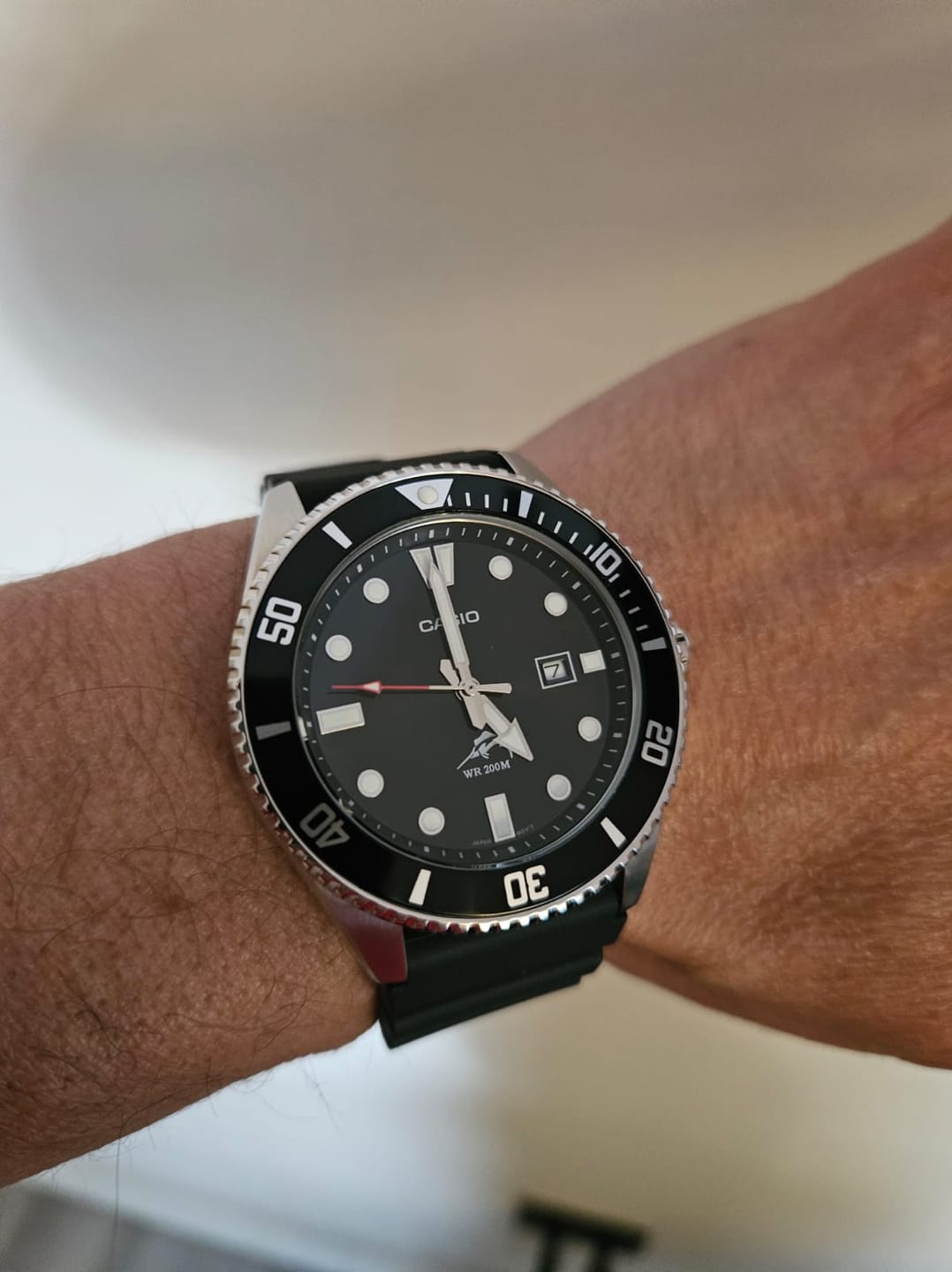 Customer photo review of Reloj Casio Submariner Marlin Duro MDV106-1AV Negro Buceo