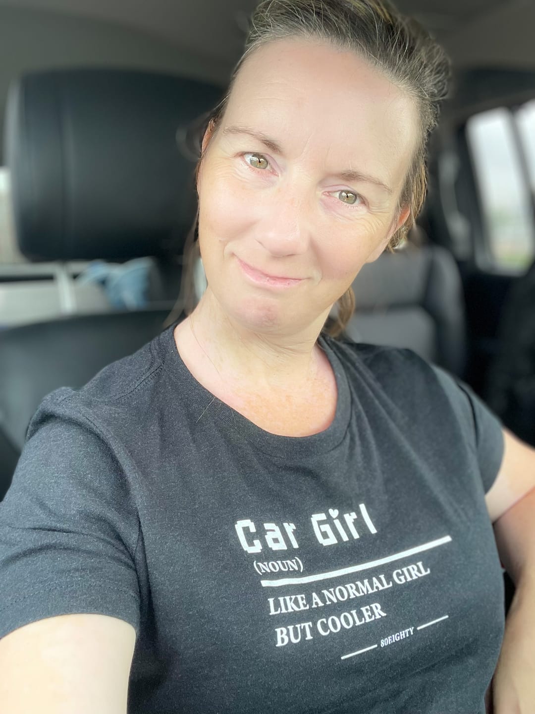 Customer photo review of 80Eighty® Women's Car Girl Shirt