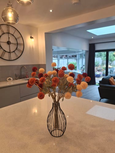 Customer photo review of Faux Kiku Flower - Assorted Bouquet (10 Stems / 50 Heads)