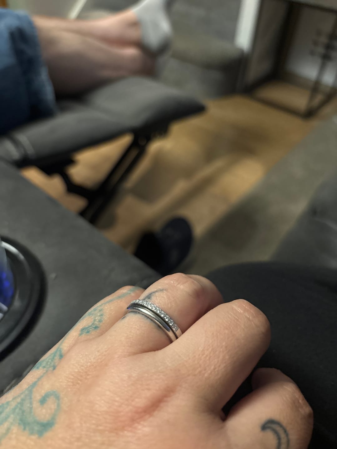 Customer photo review of White Gold 2mm Wonder Ring