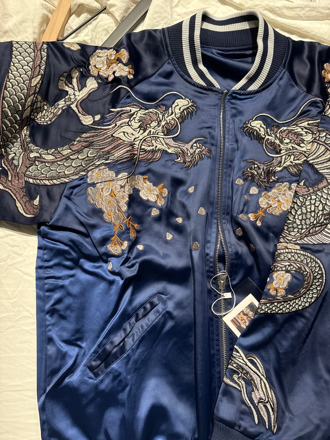 Customer photo review of Double Dragon & Phoenix Sukajan Souvenir Jacket