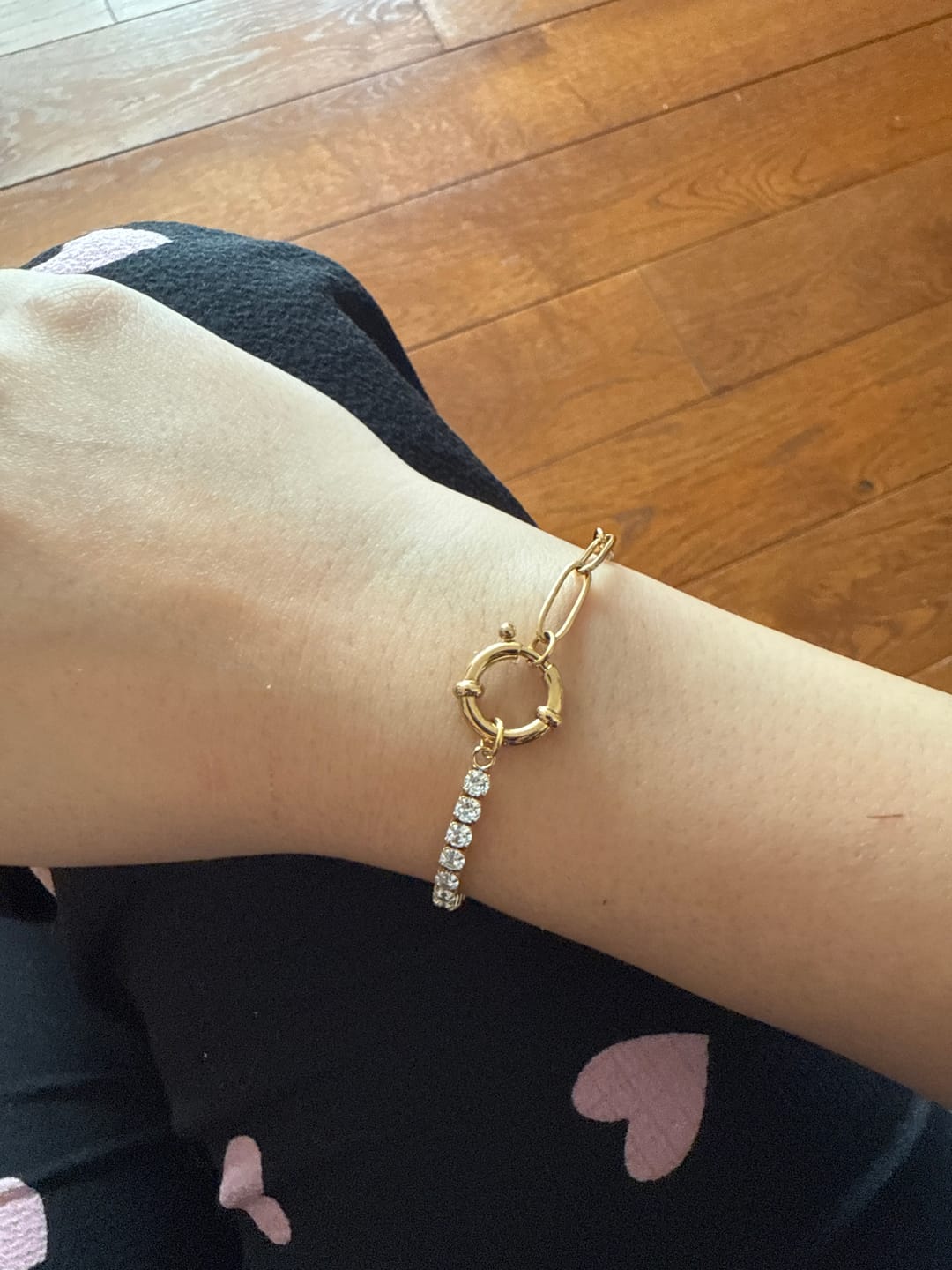 Customer photo review of Tennis Chain Armband | 18K vergoldet