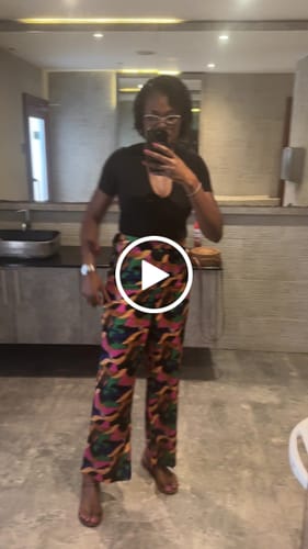 Customer video review of Monet Wide Leg Pants In Fuchsia