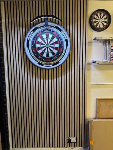 Customer photo review of Acoustic Slat Panel - Natural Oak