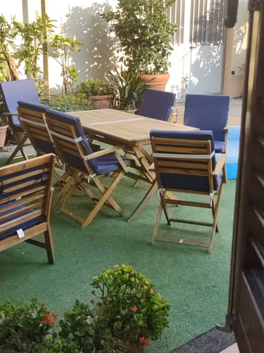 Customer photo review of Cuscino con Schienale 40x90x5 per sedie da esterno Cook sfoderabile antigraffio con Laccetti