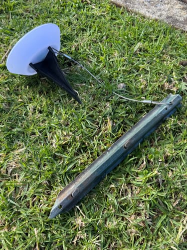 Customer photo review of GardenBrite™ Rust-Proof Solar Ground Light Pack [Cold White Presale]