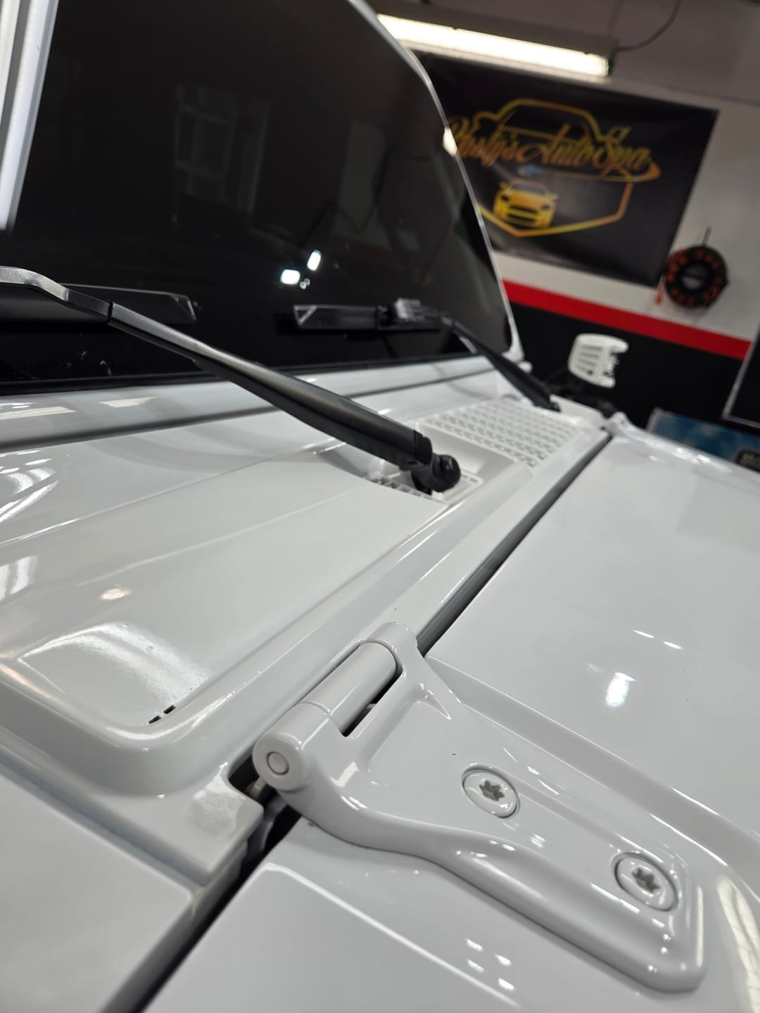 Customer photo review of OEM Cowl Wiper Panel Color Matched  JL JT 2018+  (14+Lead Time)