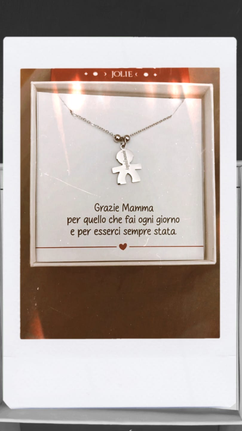 Customer photo review of Collana Nascita con bambino - Piccolo Mio