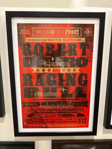 Customer photo review of The Raging Bull Movie Poster