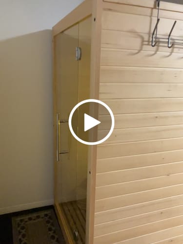 Customer video review of 2 Person Traditional Sauna - 4.5kw Harvia Heater