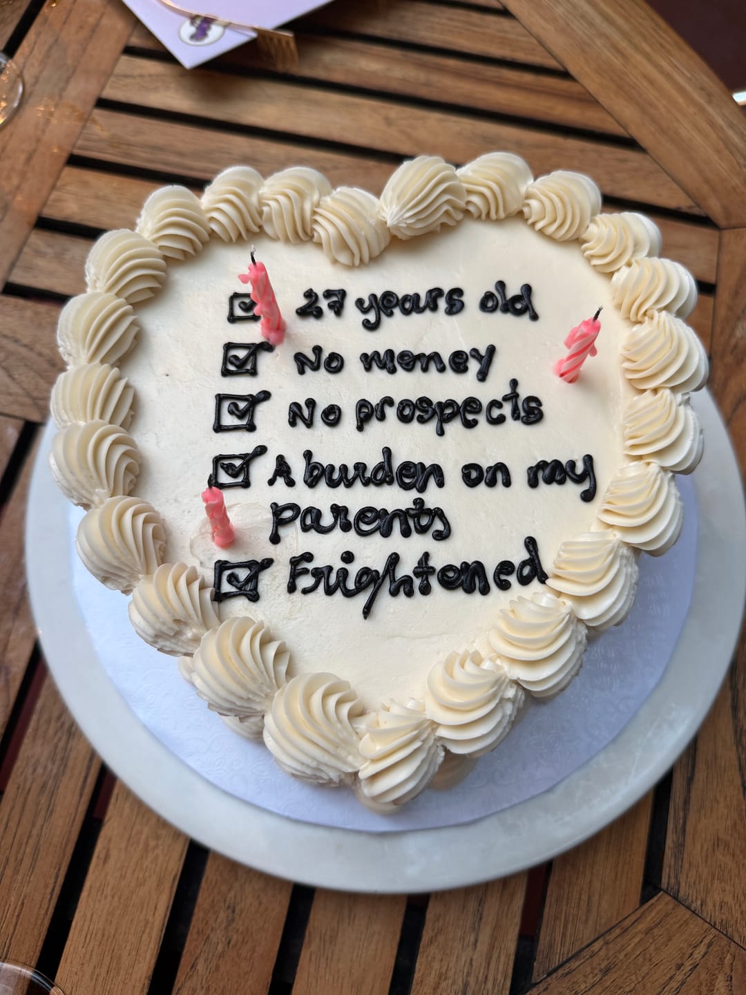 Customer photo review of Heart Cake