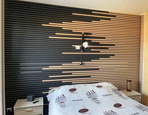 Customer photo review of Panneau acoustique en bois | Chêne Naturel | De première qualité