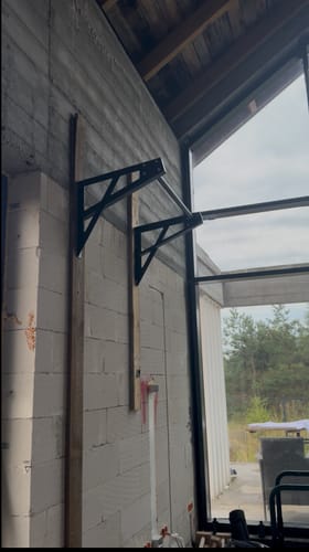 Customer photo review of Wall Mounted Pull Up Bar